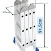 Escada Articulada - 12 Degraus com Plataforma - Image 3