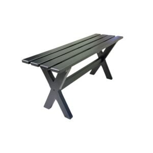 Banco X 1,25m - Preto