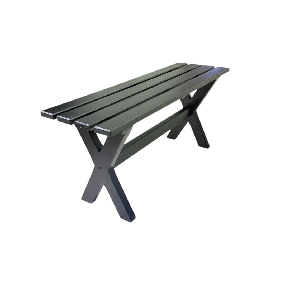 Banco X 1,25m - Preto