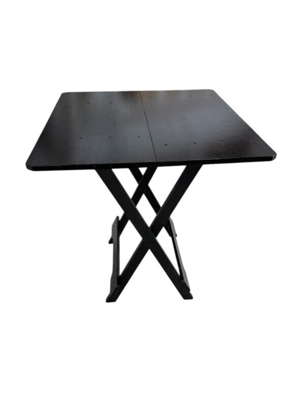 Mesa Dobrável – Quadrada Preta- 0,70m x 0,70m