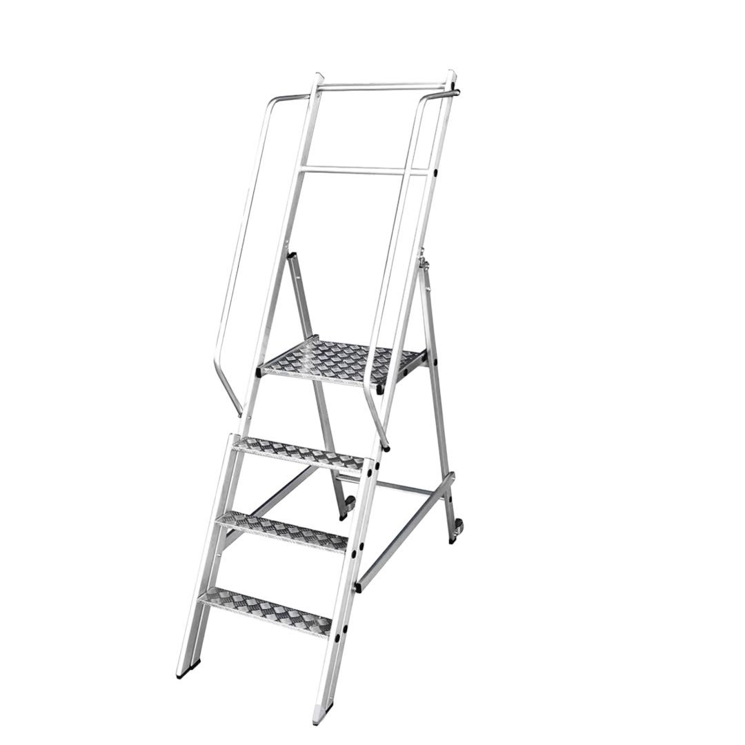 Escada Trepadeira Dobrável – 3 Degraus + Patamar 100cm